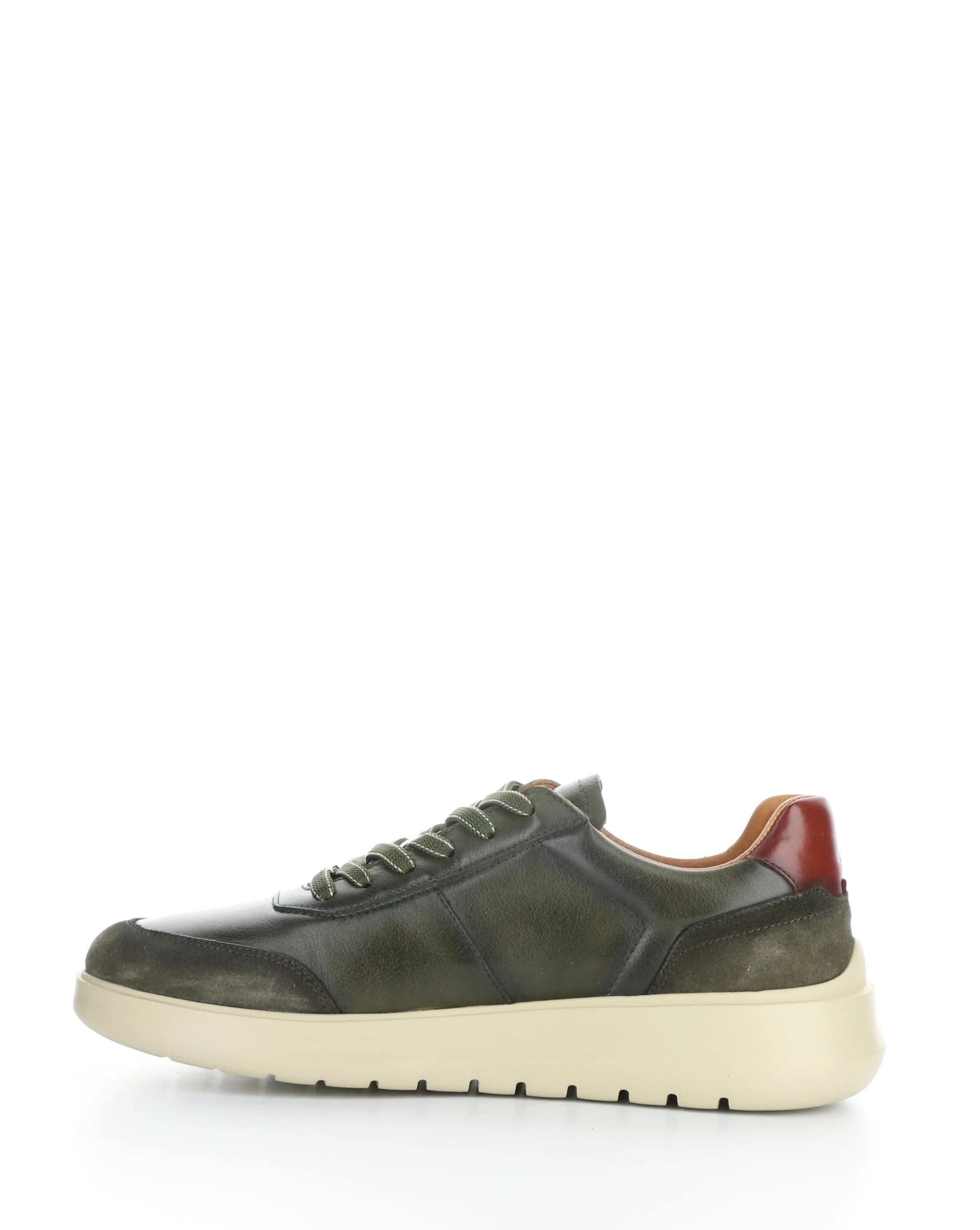 Olive Anthracite Lace-up Shoes 12981B