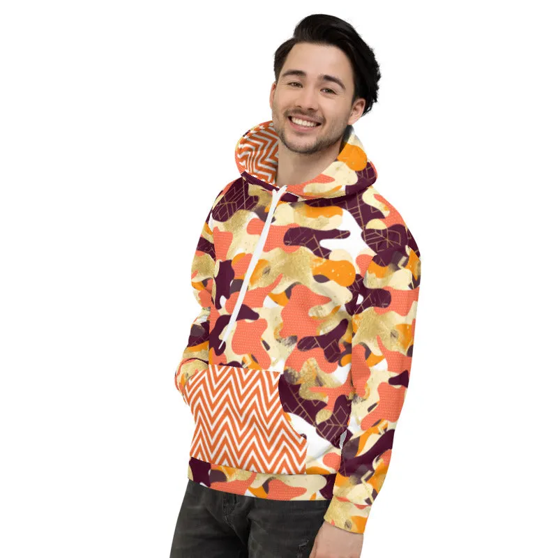 Orange Camouflage Hoodie