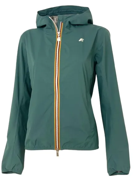 PARKA DONNA VERDE CON CAPPUCCIO