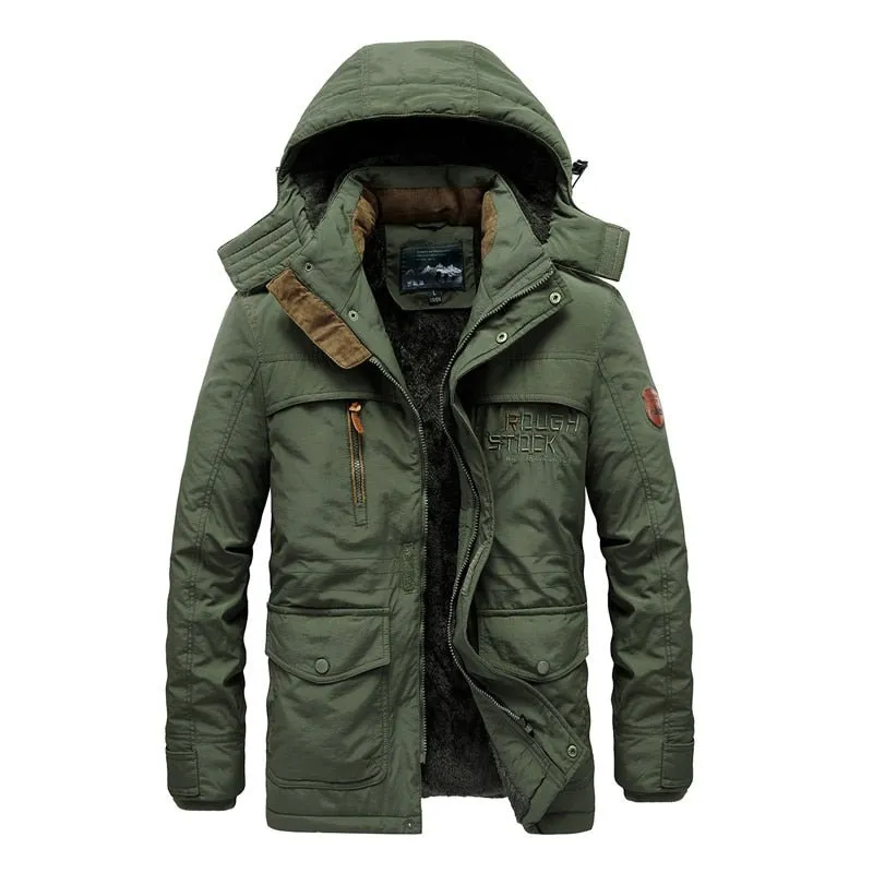 Parka en polaire avec capuche détachable doublure en coton Jp Vogue - Rought Stock