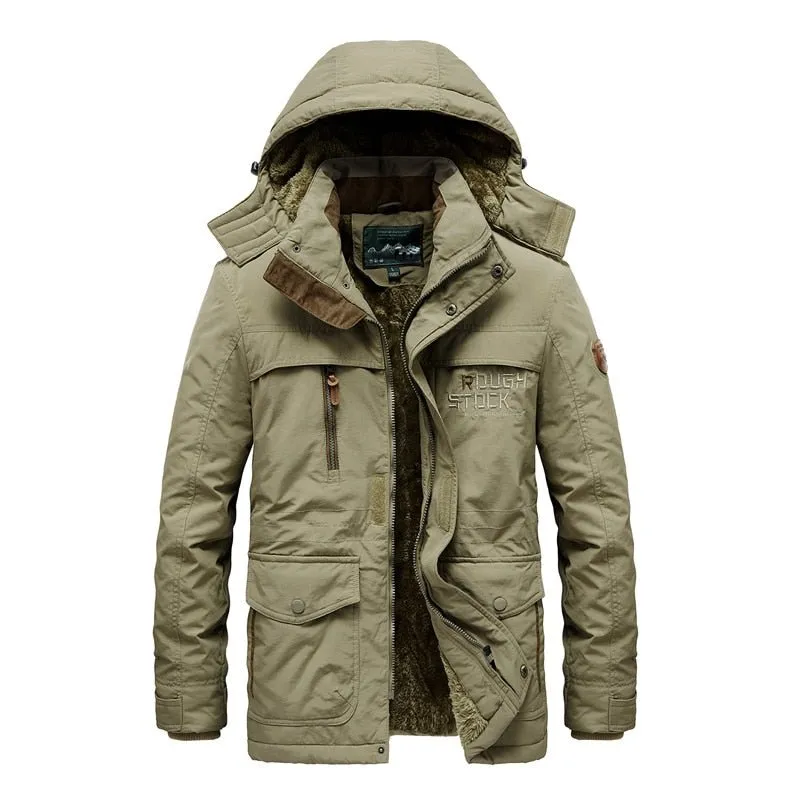 Parka en polaire avec capuche détachable doublure en coton Jp Vogue - Rought Stock