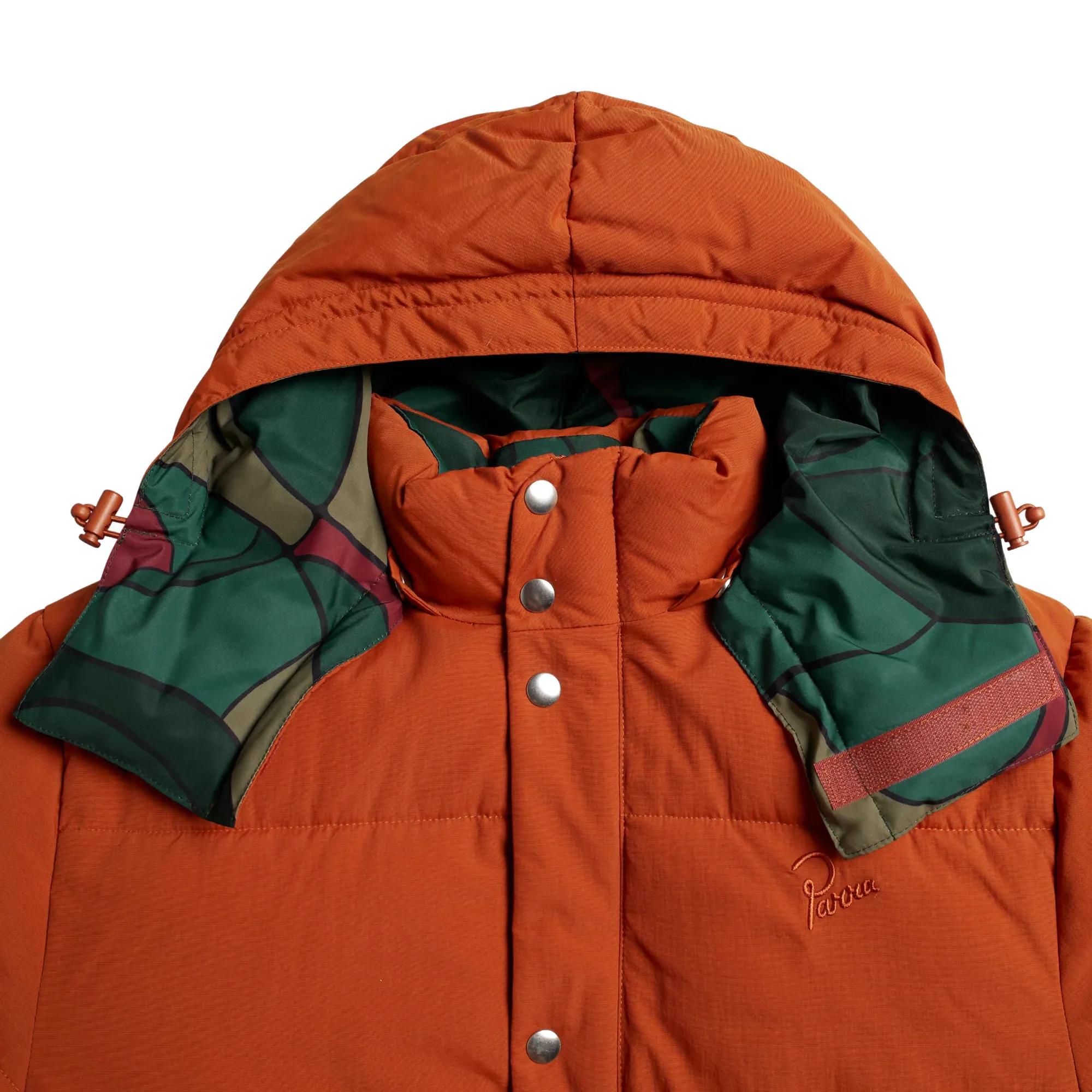 Parra Trees In The Wind Puffer Jacket Sienna Orange - 50242