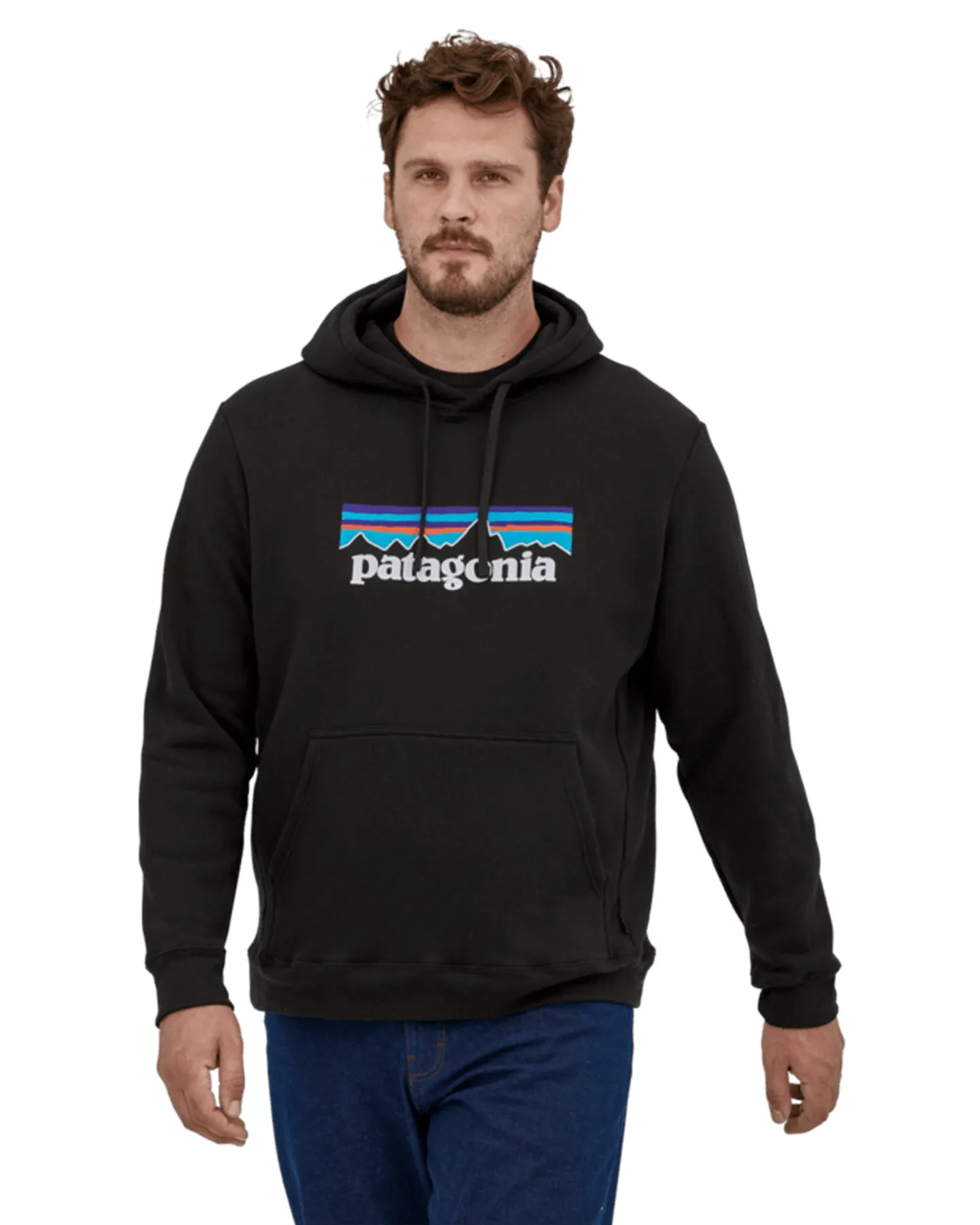 Patagonia Black P-6 Logo Uprisal Hoodie