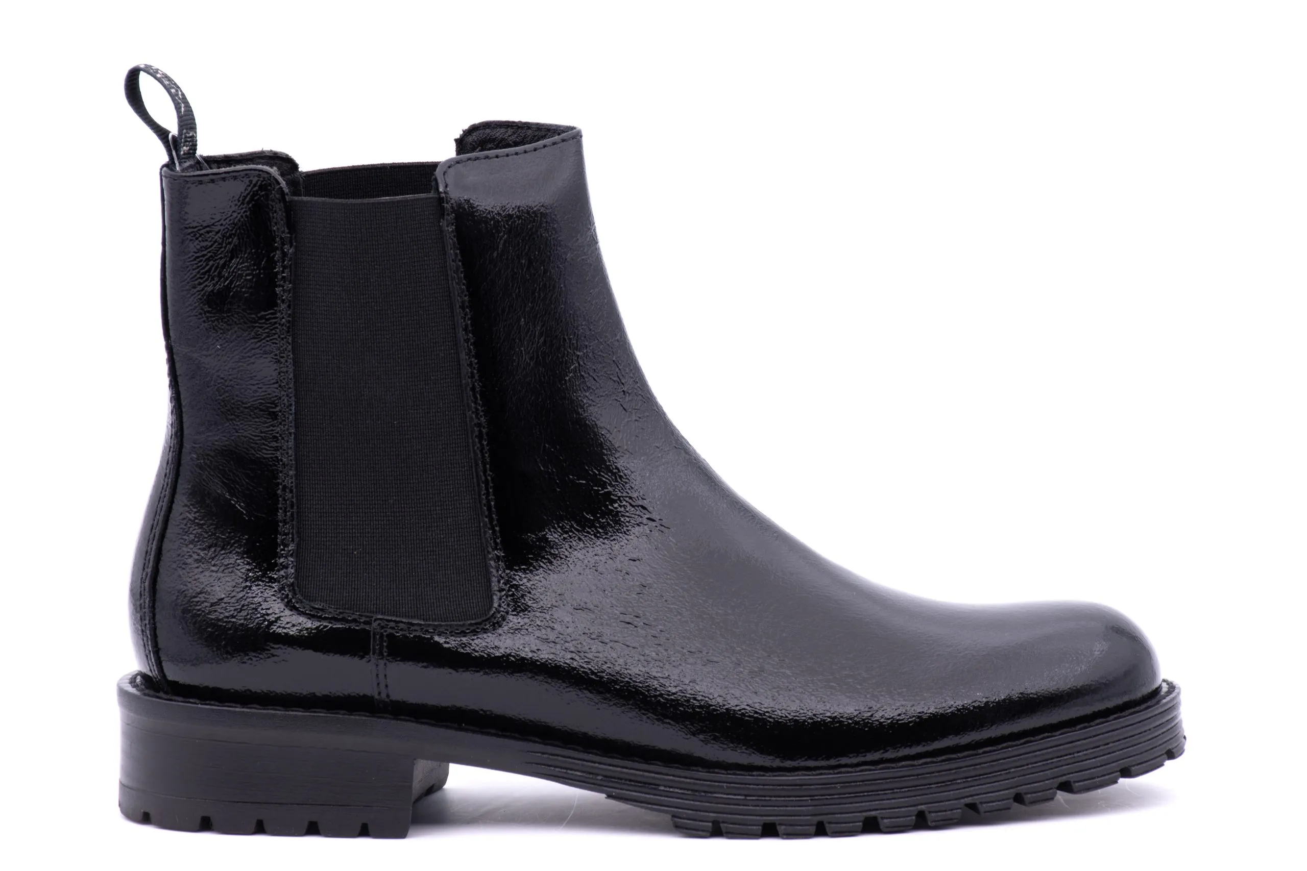 Patent Leather Chelsea Boot