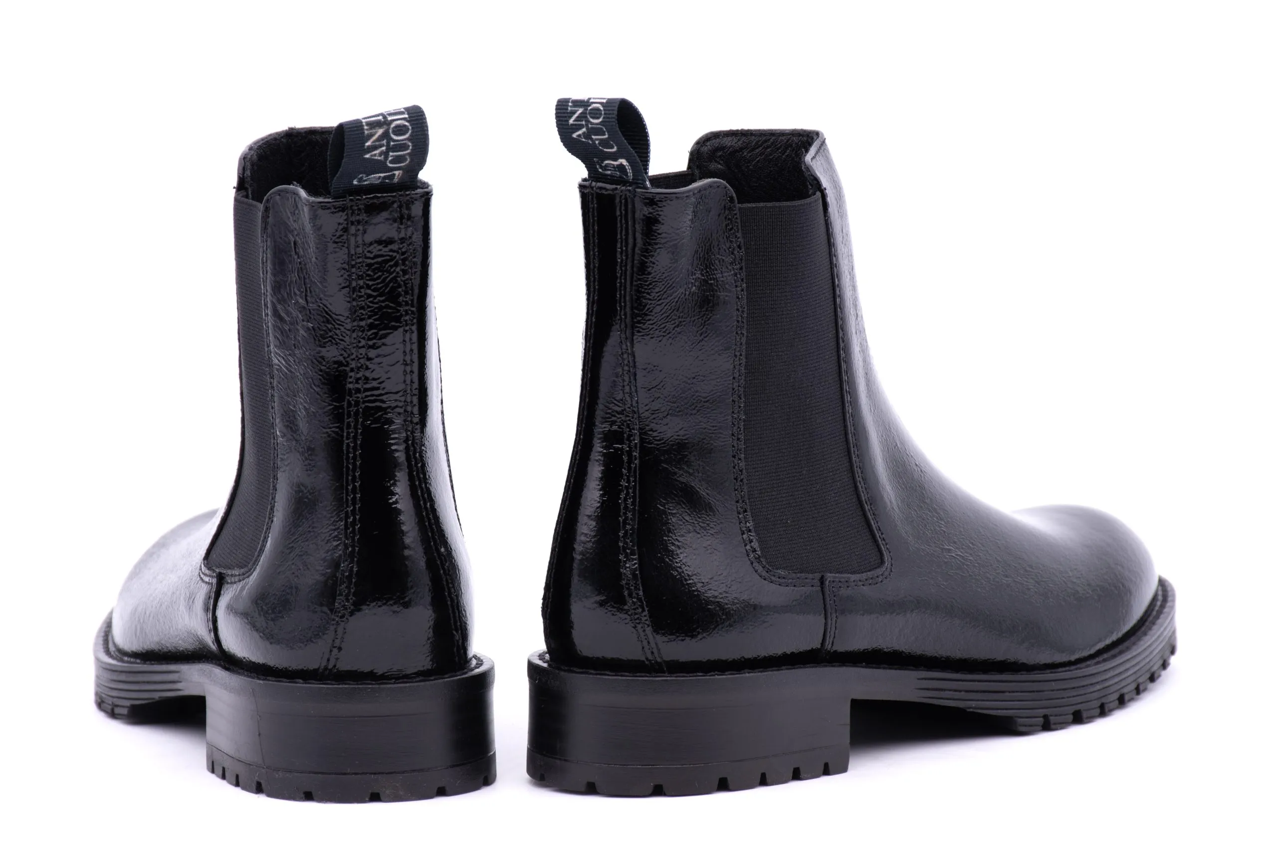 Patent Leather Chelsea Boot