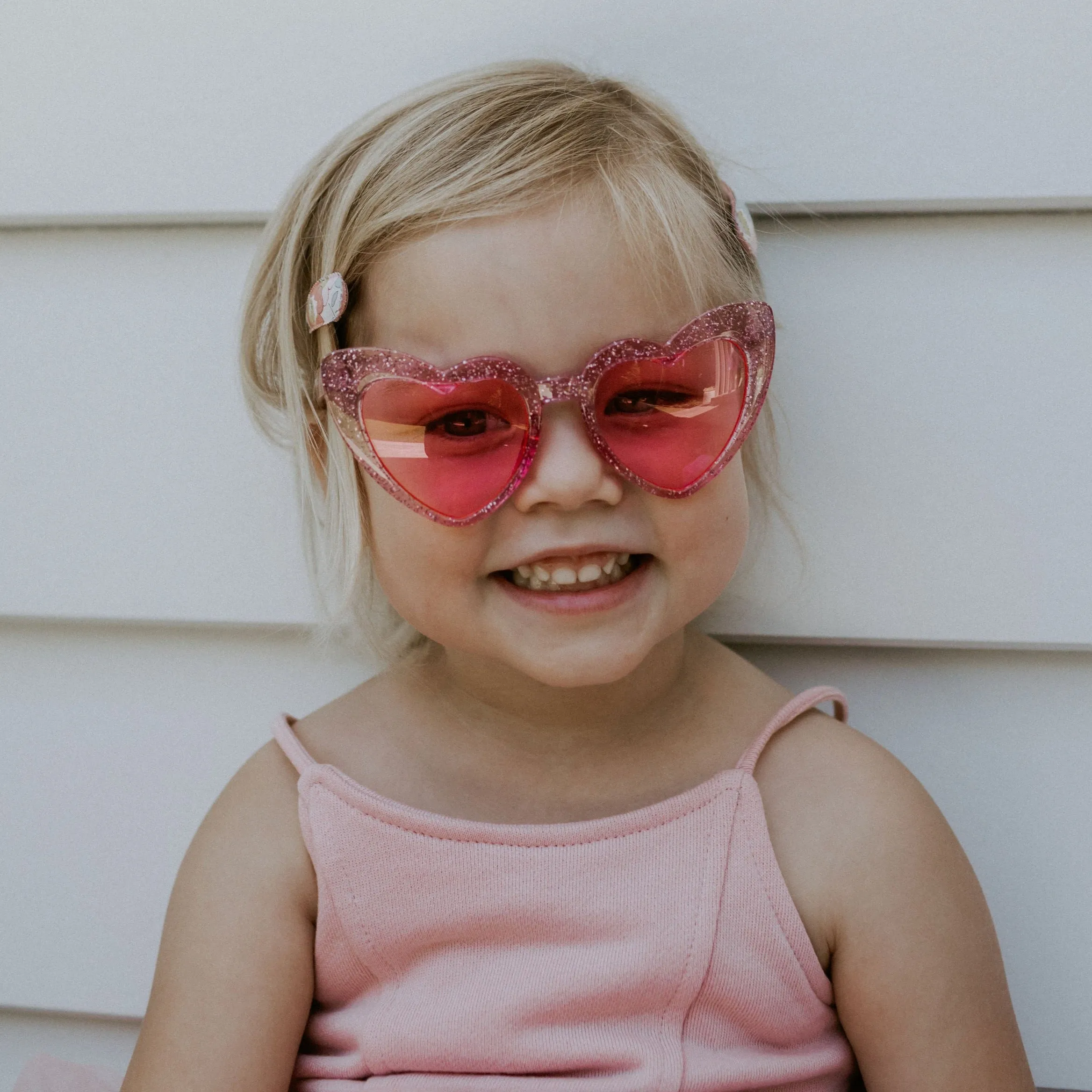 Pink Heart Sunglasses