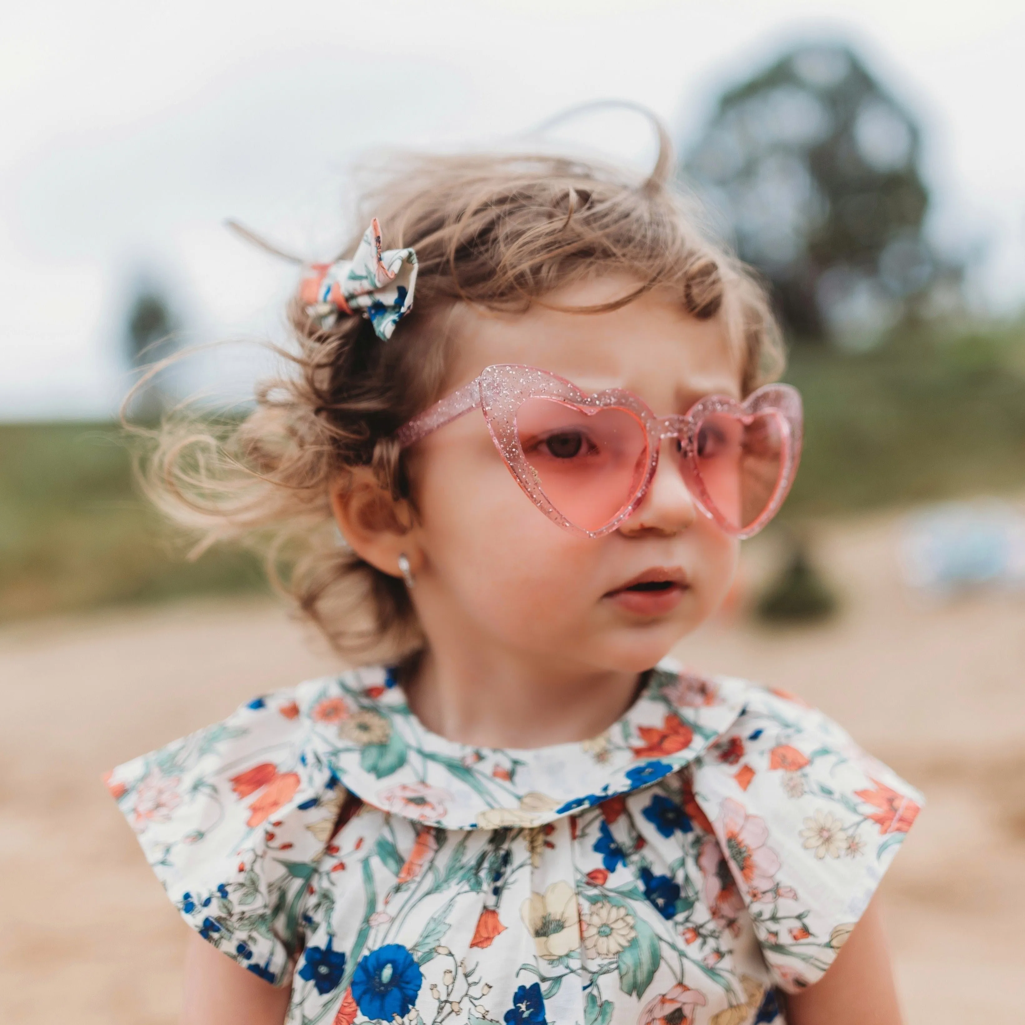 Pink Heart Sunglasses