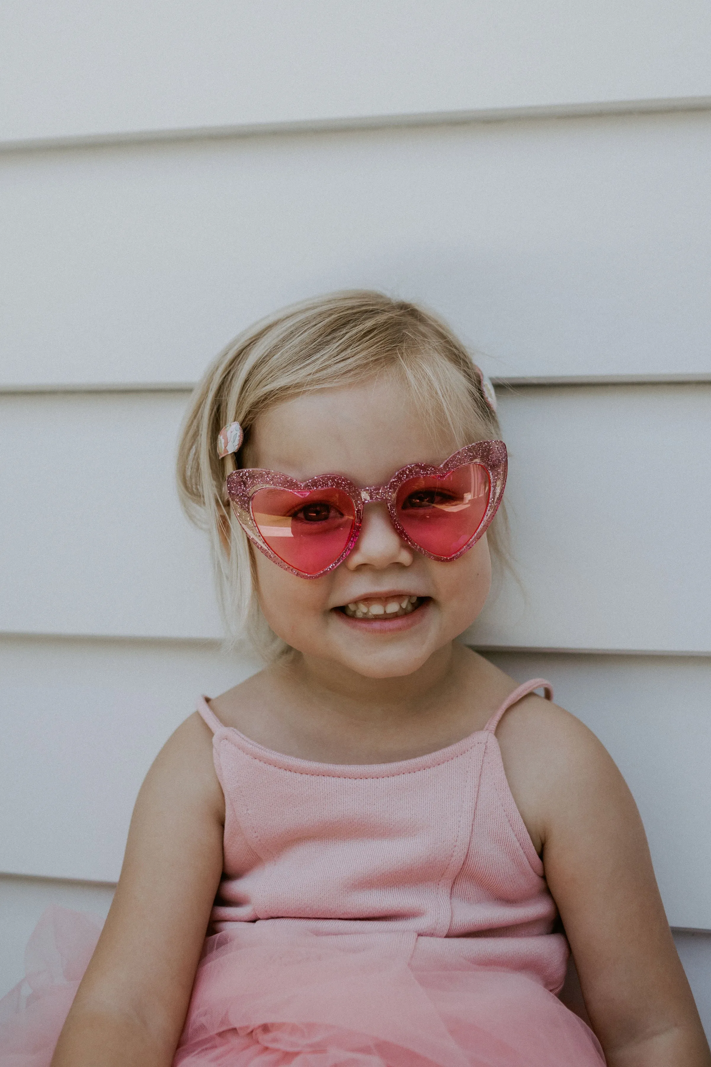 Pink Heart Sunglasses