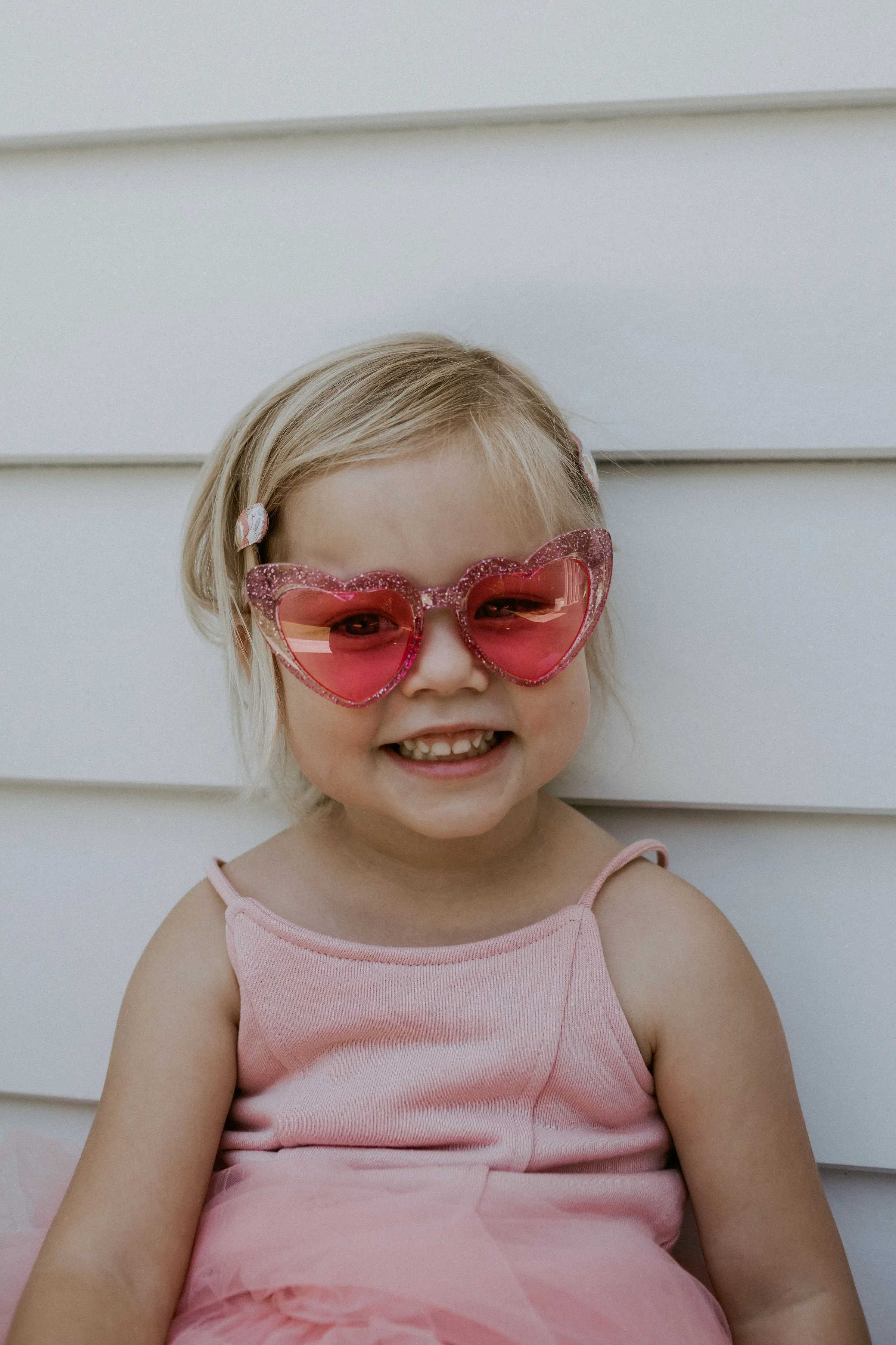 Pink Heart Sunglasses