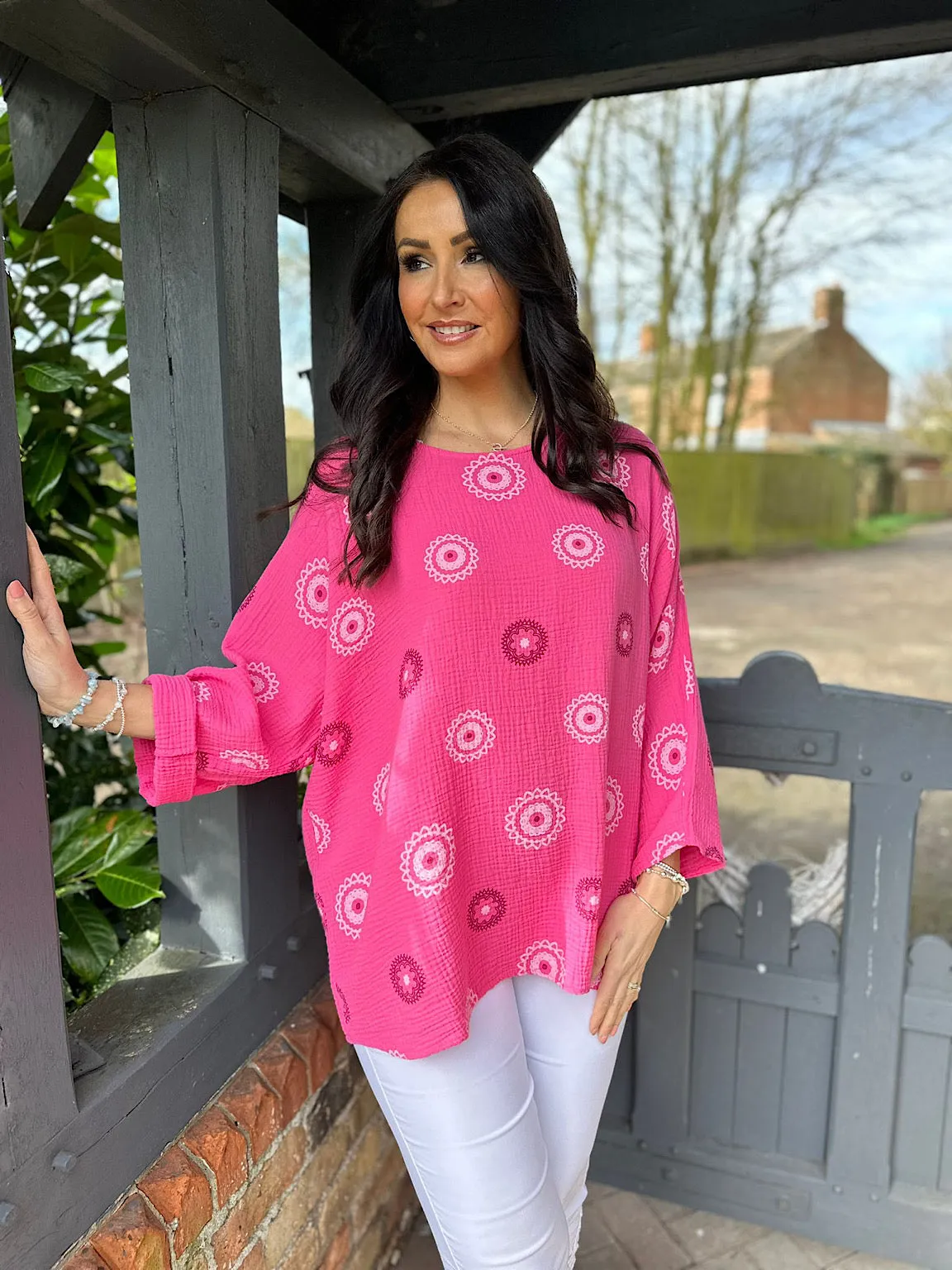 Pink Pattern Pippa Top