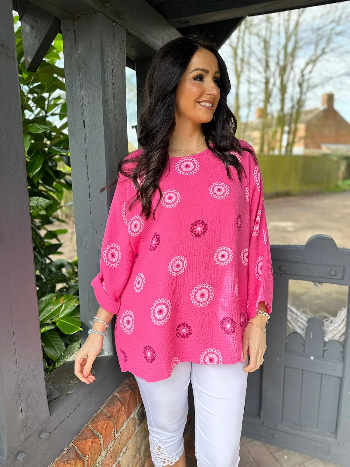 Pink Pattern Pippa Top