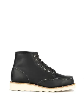 Red Wing 6-Inch Black Boundary Moc Toe Boot Womens