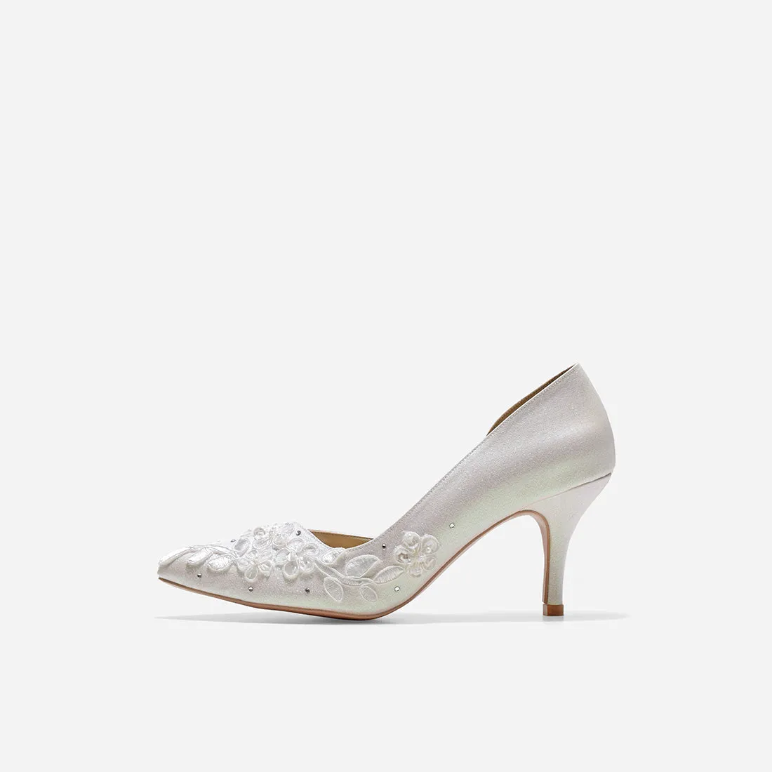 Results: White Glitter High Heels - Lady Cynthia