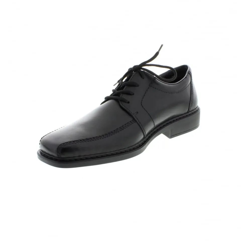 RIEKER BLACK MEN LACE UP FORMAL SHOES