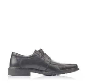 RIEKER BLACK MEN LACE UP FORMAL SHOES