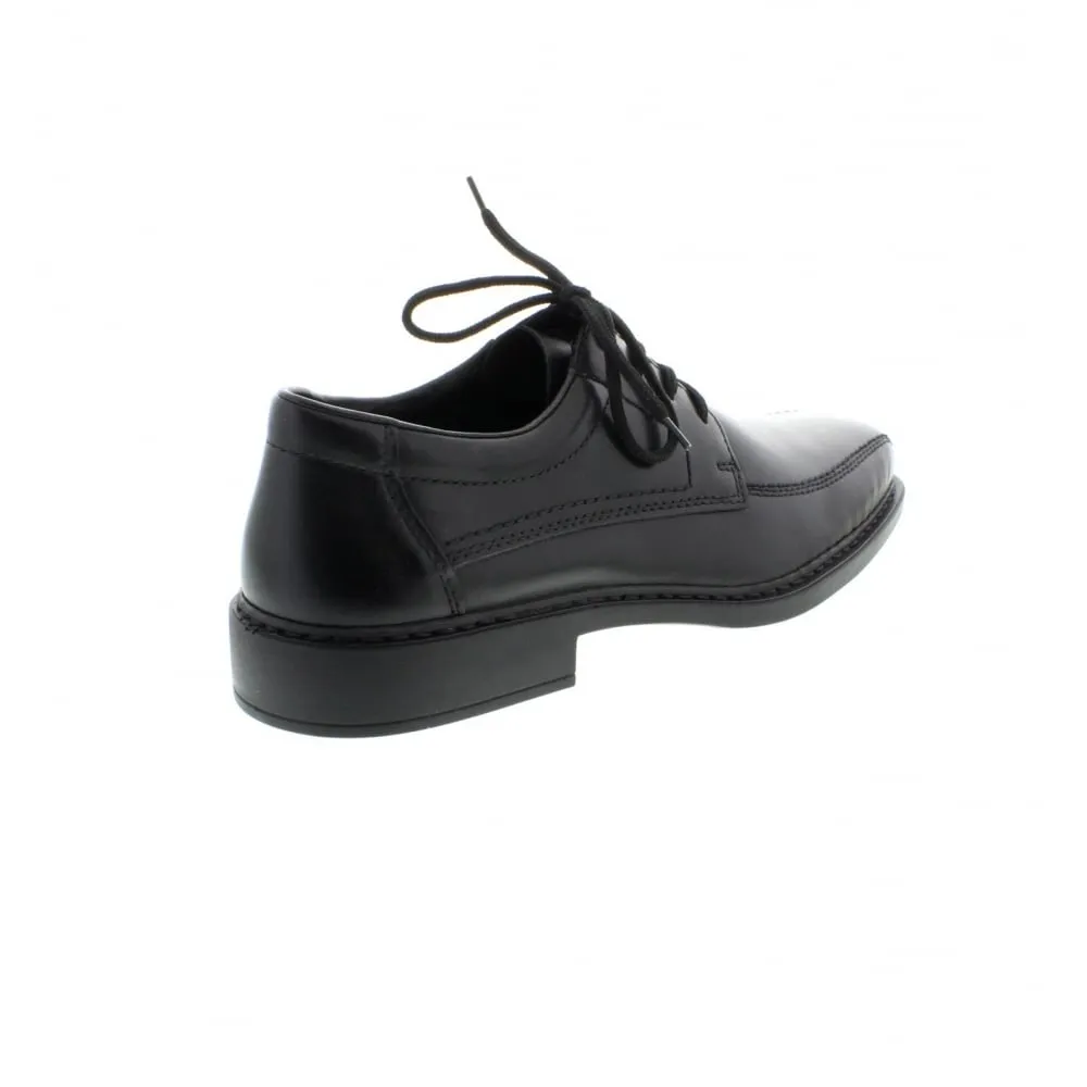 RIEKER BLACK MEN LACE UP FORMAL SHOES