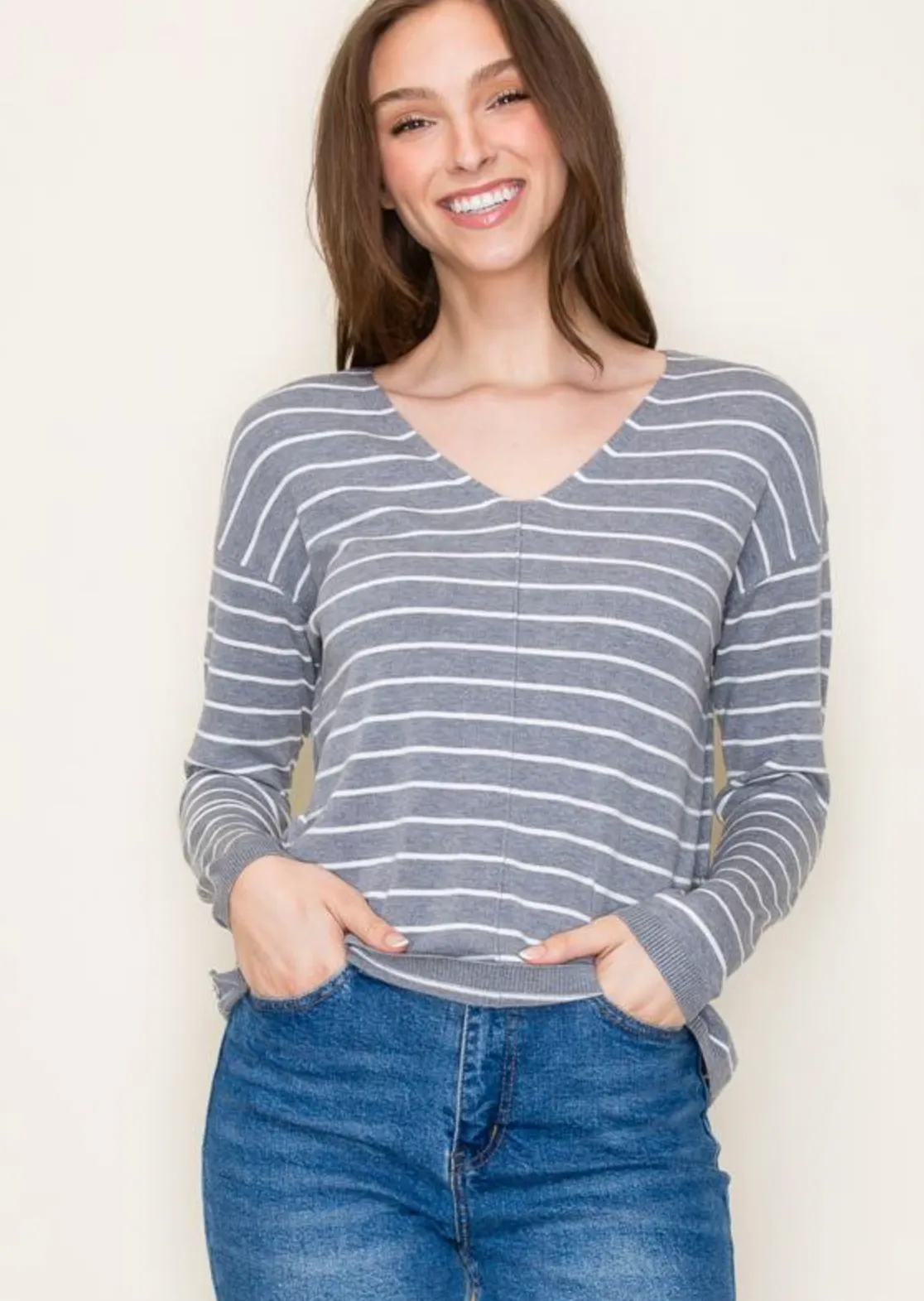 Rosalie Striped Pullovers - Choose from 2 Color Options!