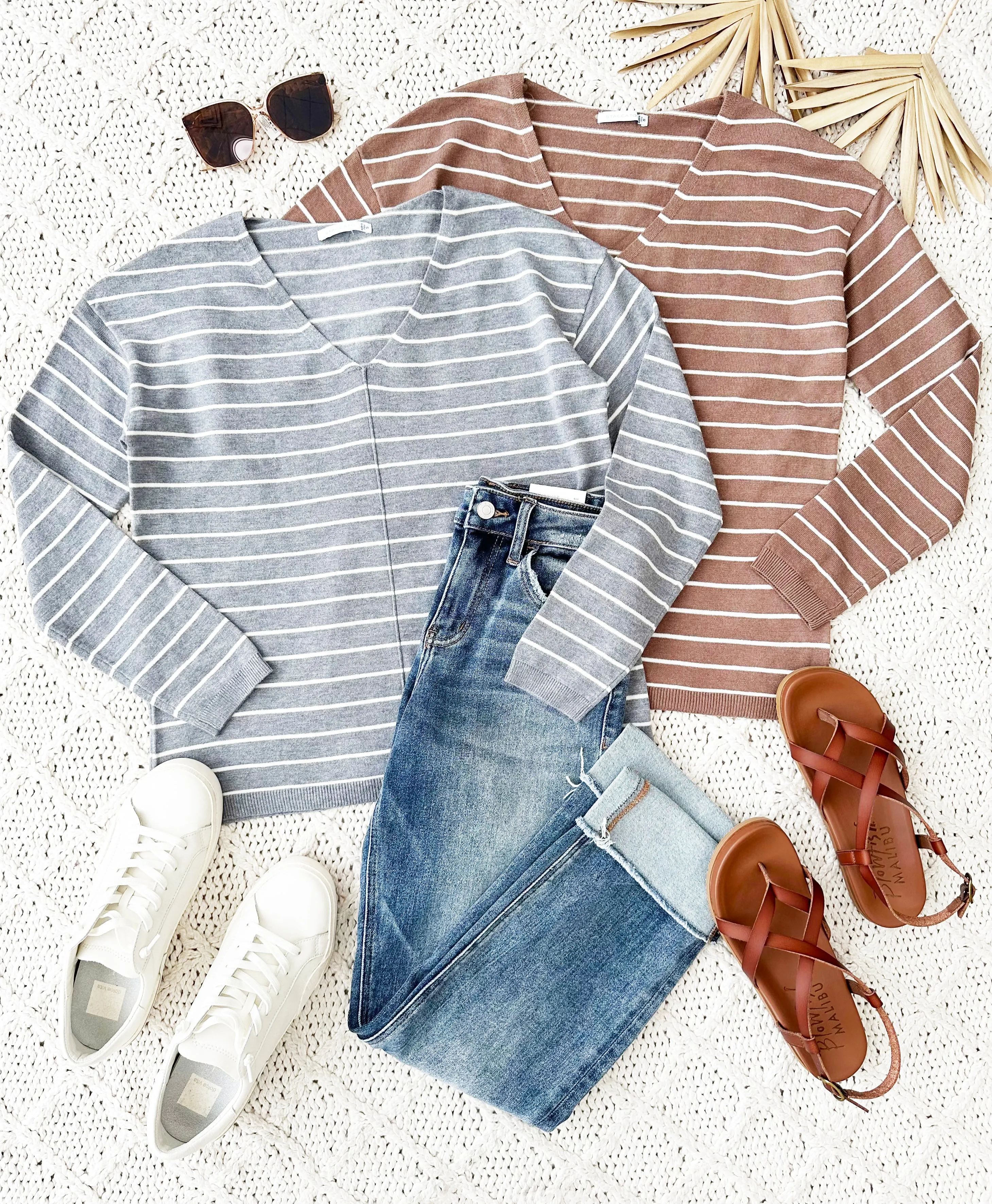 Rosalie Striped Pullovers - Choose from 2 Color Options!