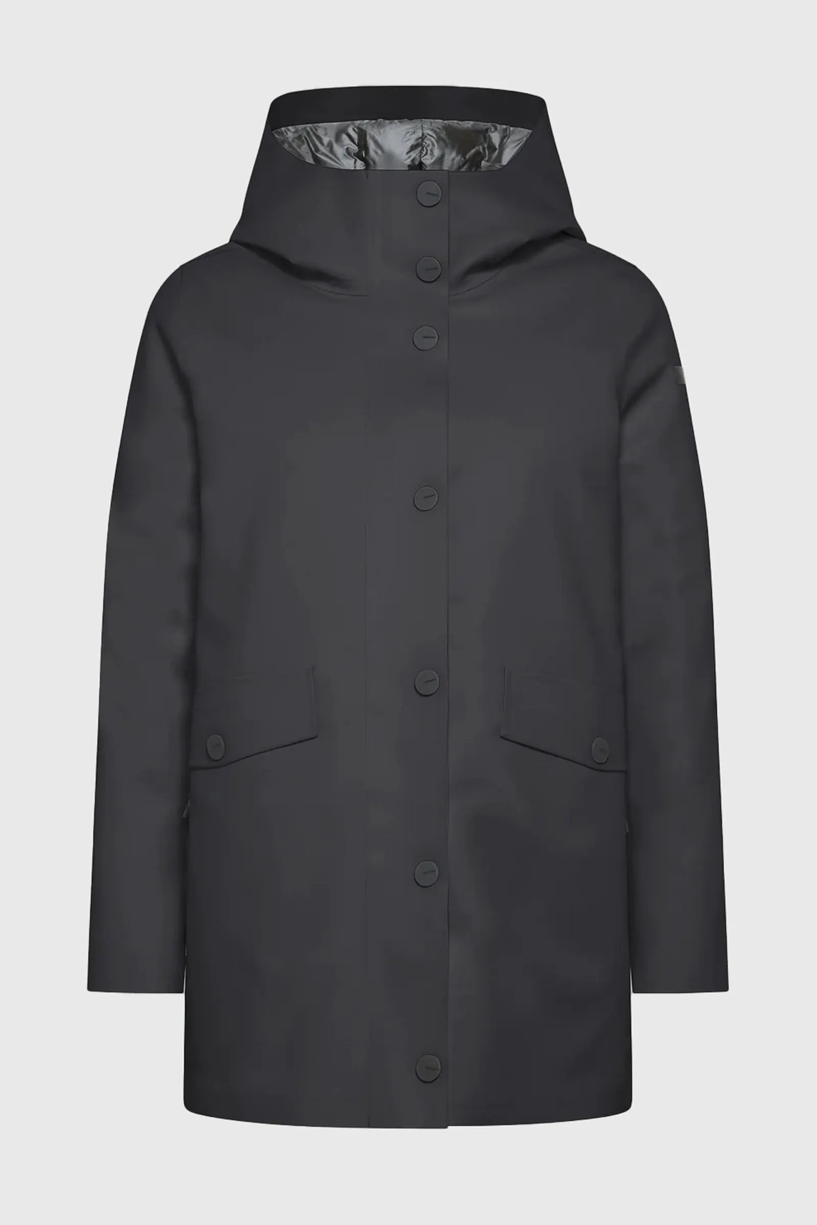 Rrd Giubbotto Rubber Double Parka Wom Nero Donna