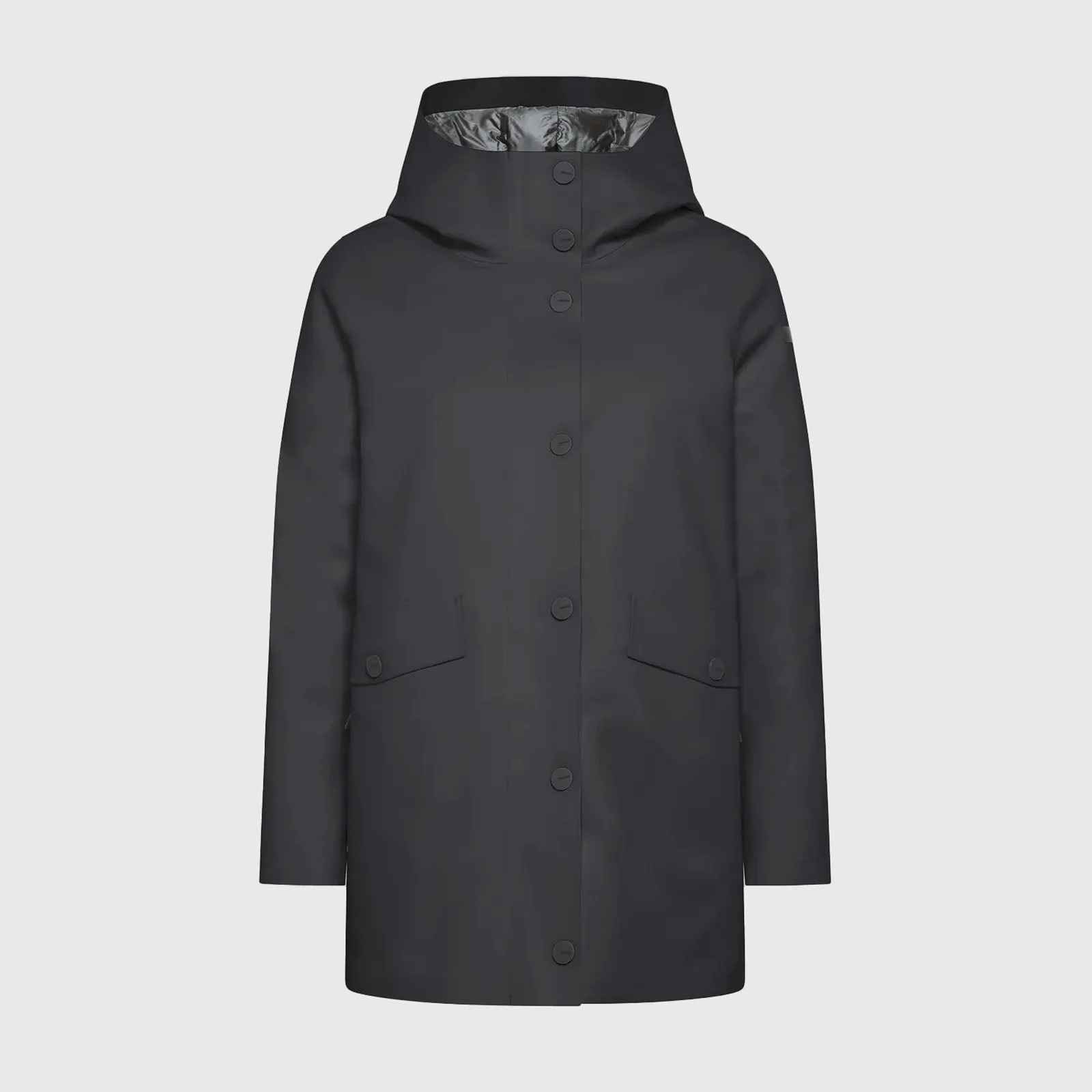 Rrd Giubbotto Rubber Double Parka Wom Nero Donna