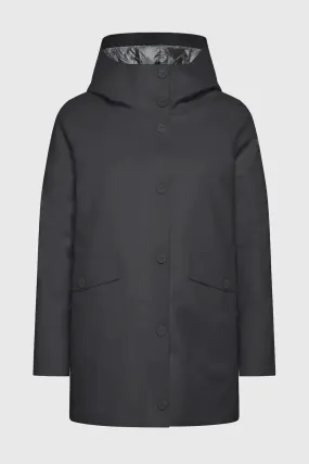 Rrd Giubbotto Rubber Double Parka Wom Nero Donna