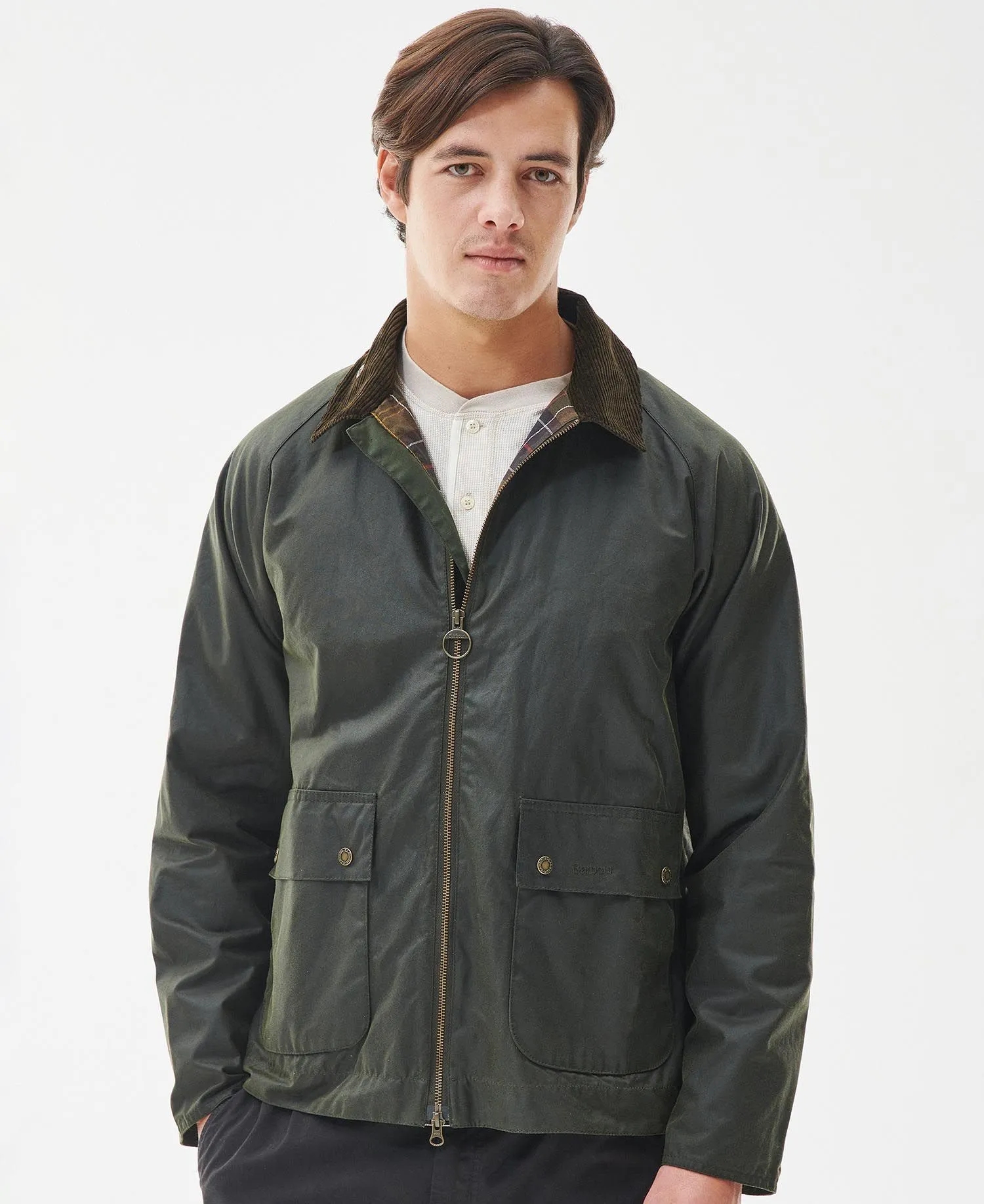 Short waxed jacket Barbour