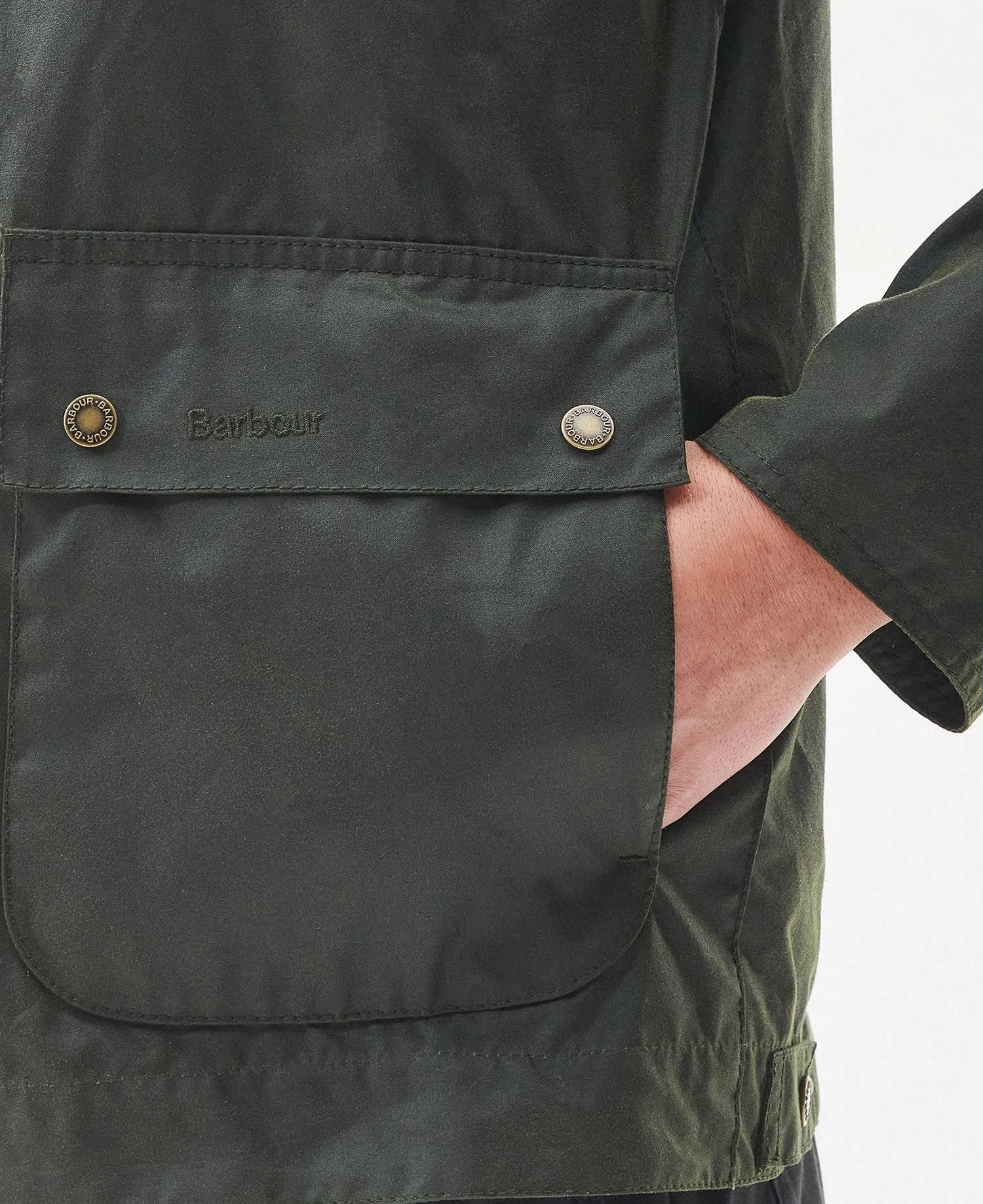 Short waxed jacket Barbour