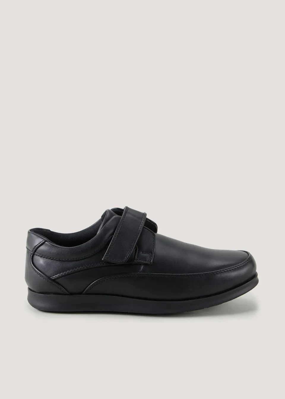 Soleflex Black Riptape Formal Shoes