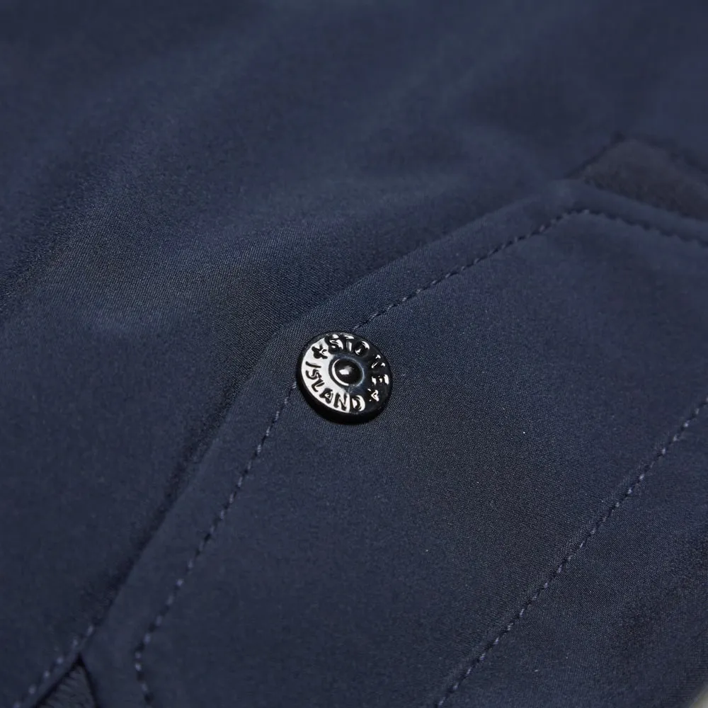 Stone Island Light Soft Shell-R Hooded JacketNavy