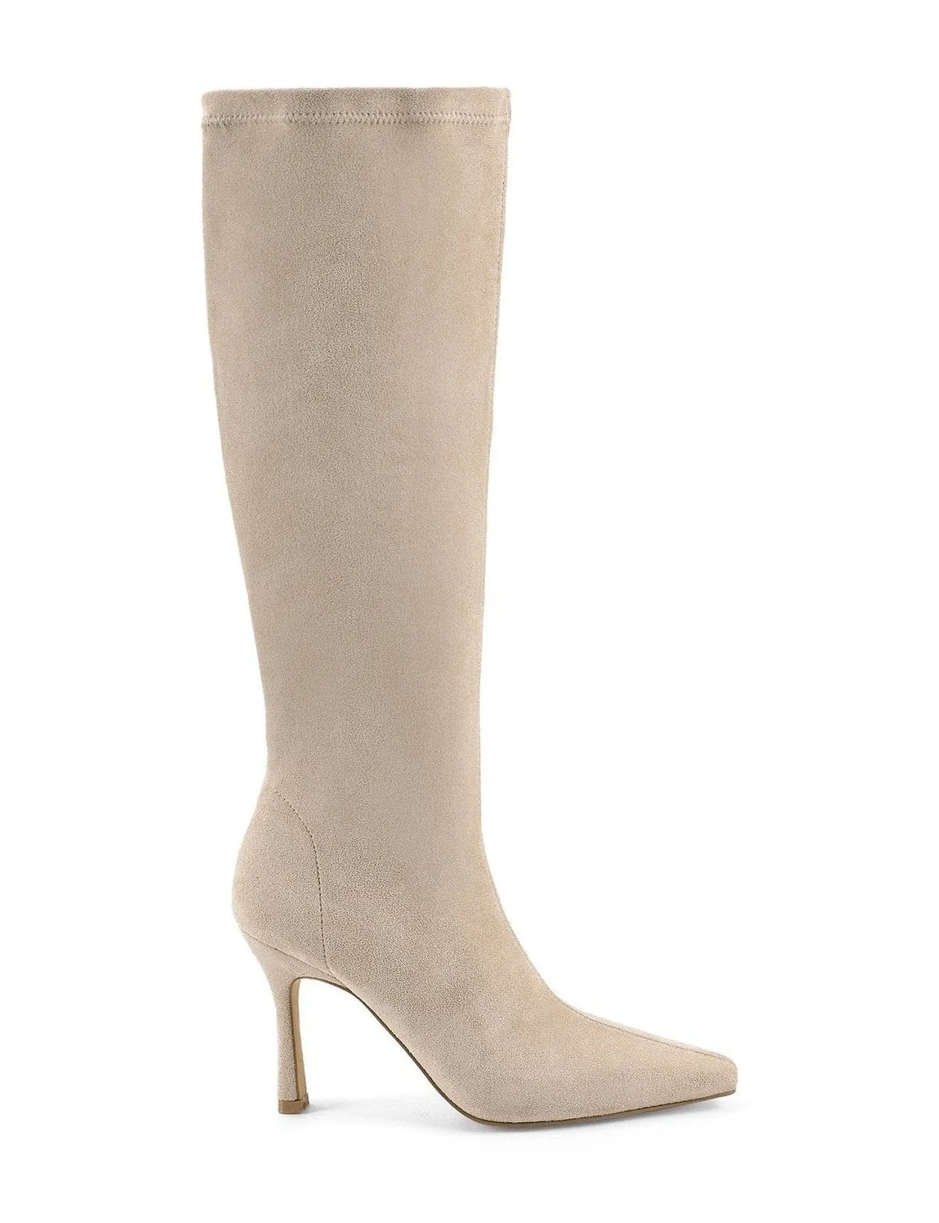 Stone Micro Divine Knee High Stretch Boots