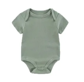 Summer 2023 Newborn Boy Jumpsuits - Short Sleeves Infant Clothes - Toddler Cotton Clothing | X4644957