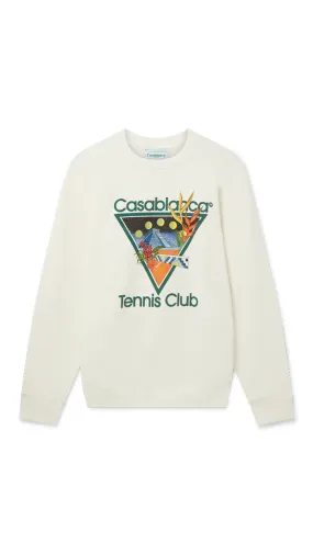 Tennis Club Sweatshirt - White