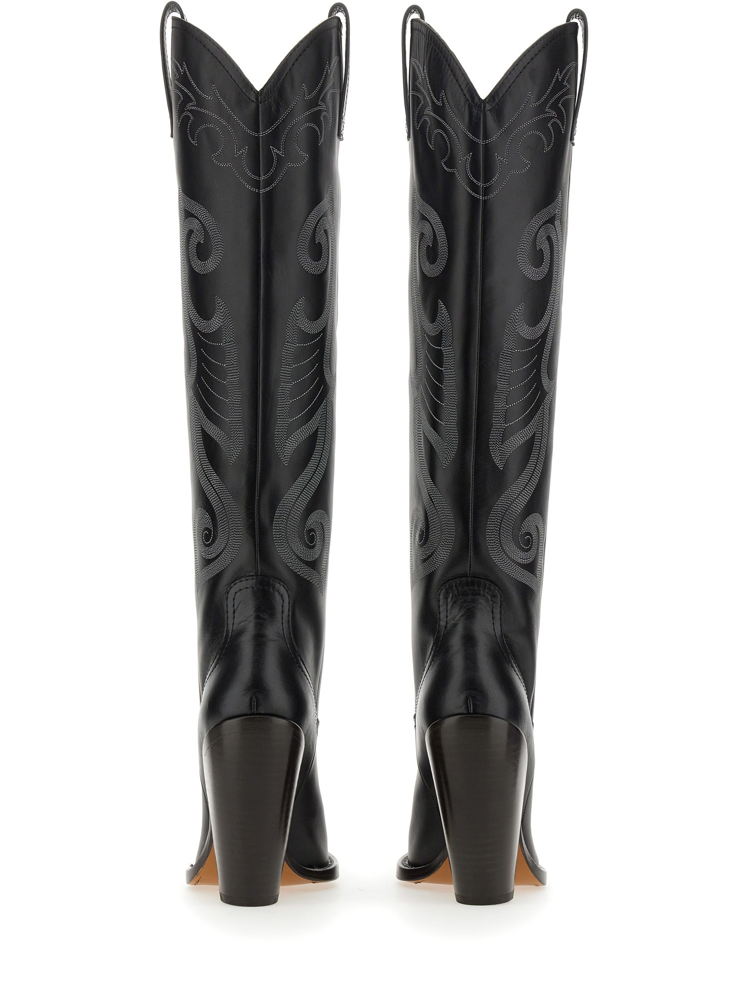 Texan Leather Boot - Moschino Jeans