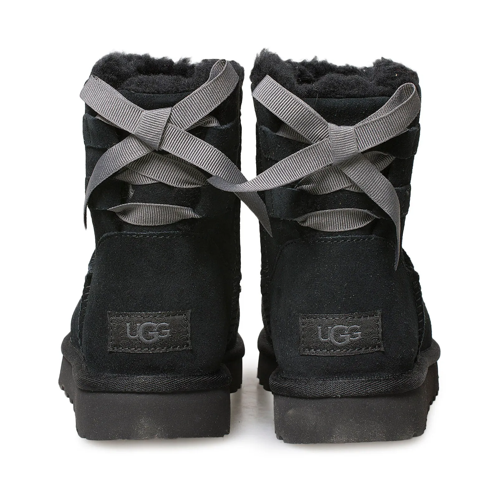 UGG Mini Bow Black Boots for Women