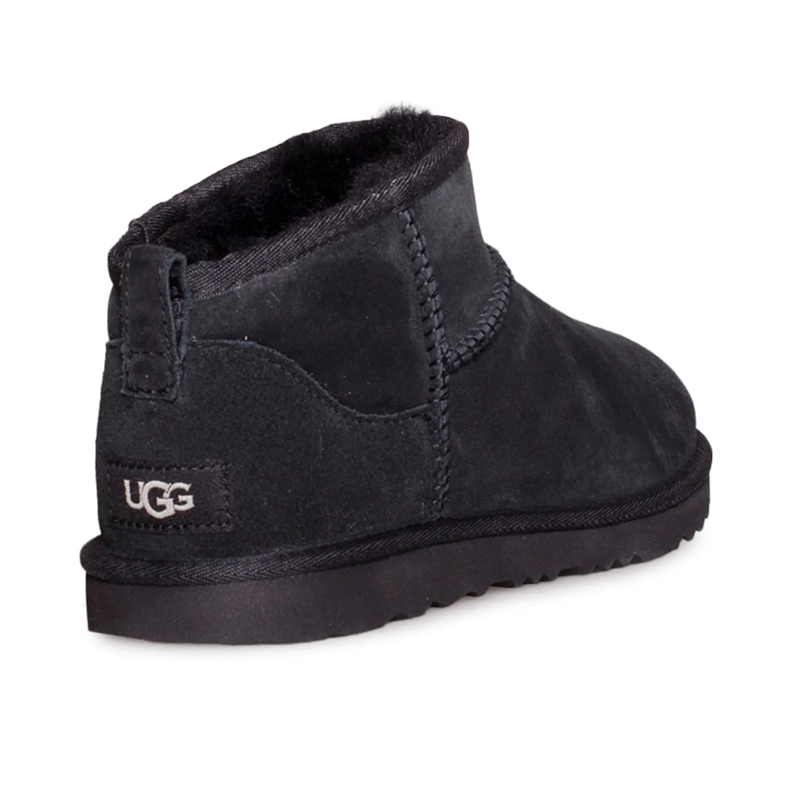 UGG Ultra Mini Black Youth Boots