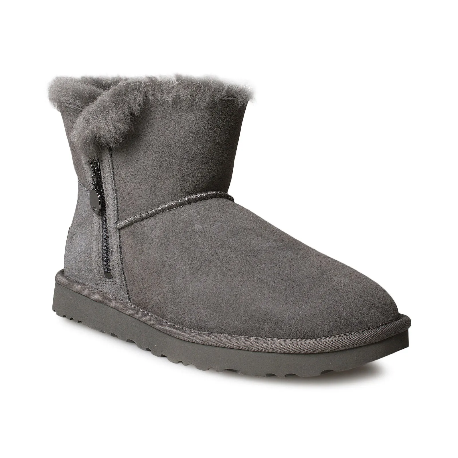 UGG Women's Bailey Zip Mini Grey Boots