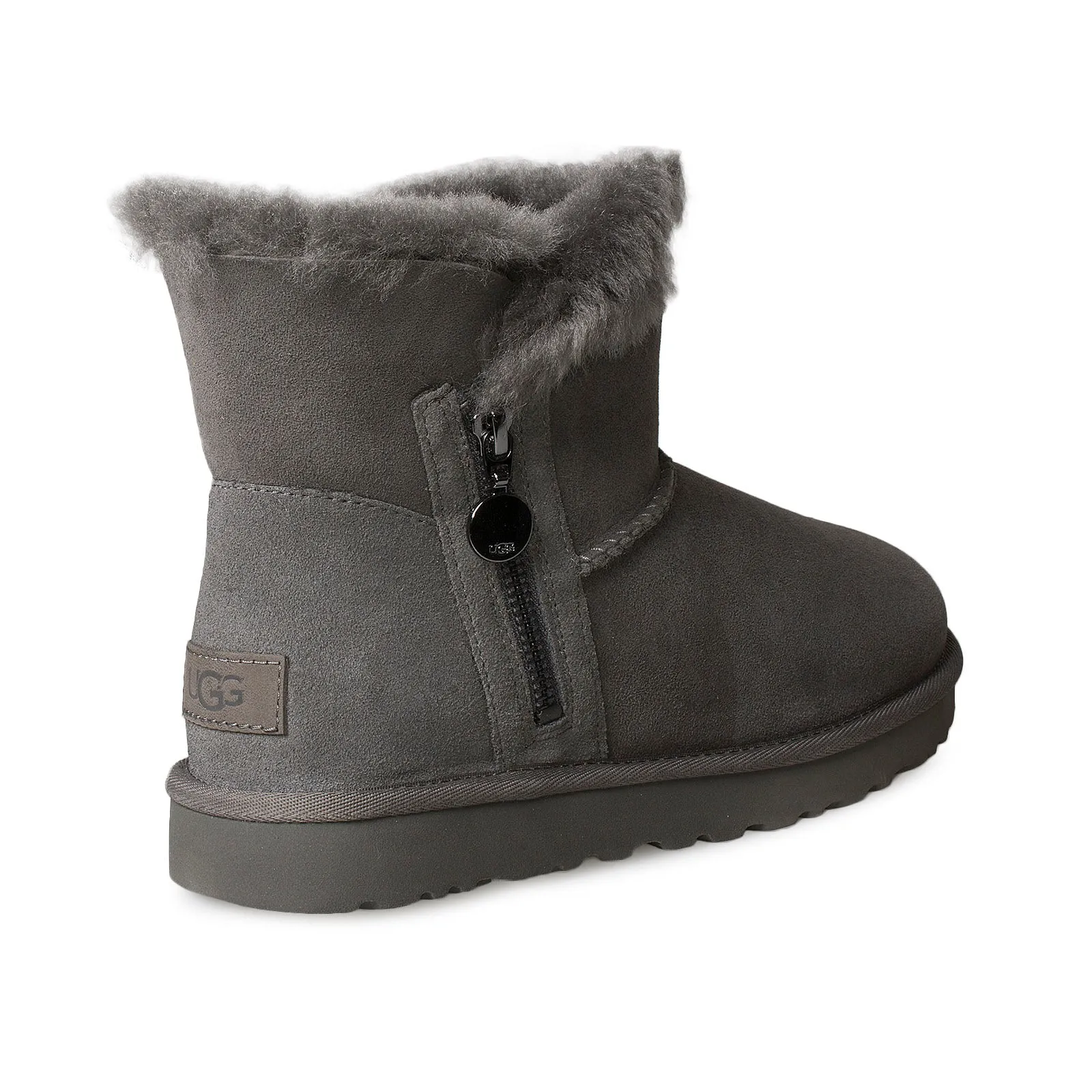 UGG Women's Bailey Zip Mini Grey Boots