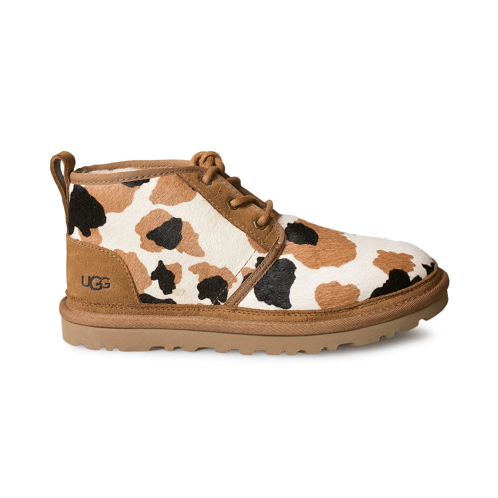 UGG Women's Neumel Cow Print Chestnut Boots