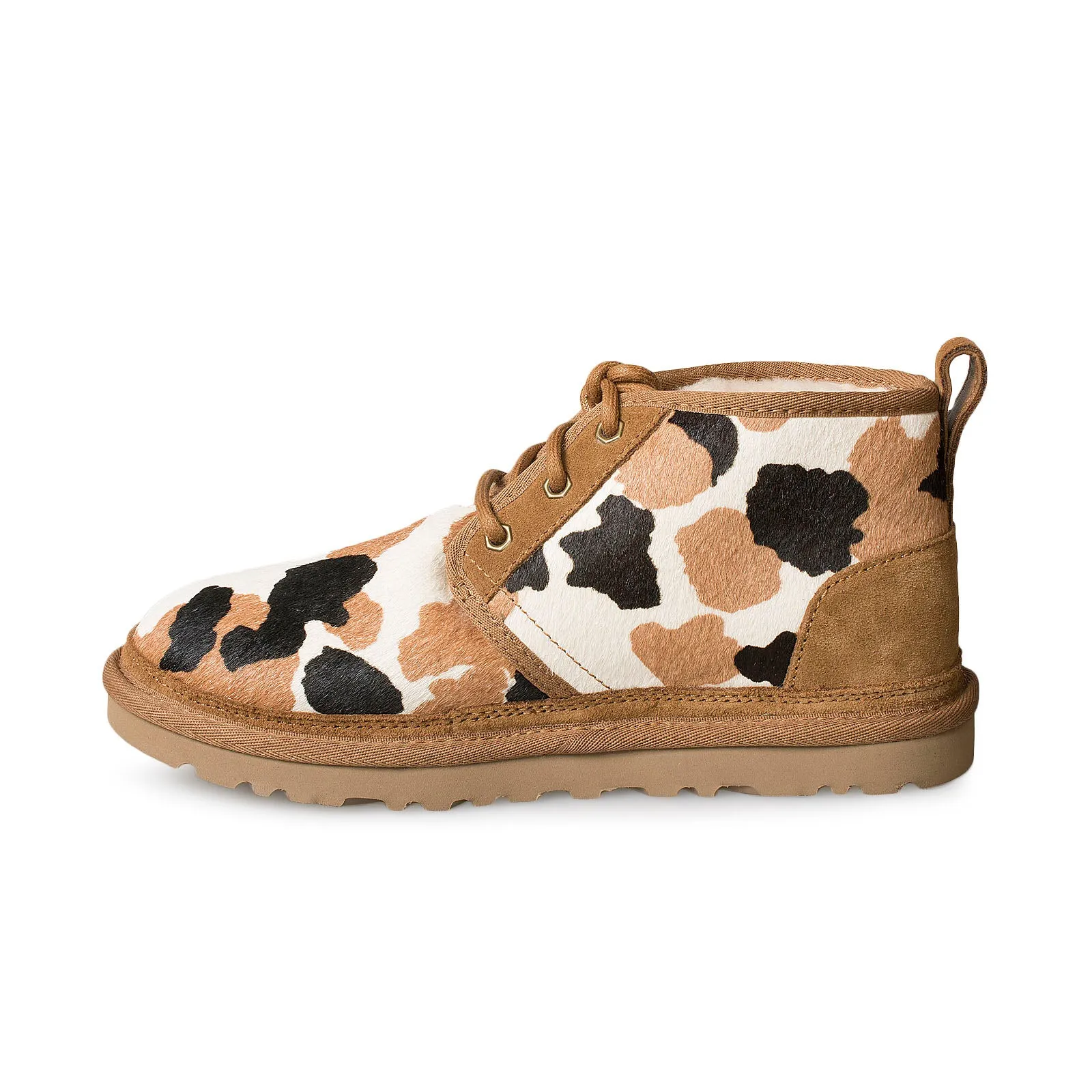 UGG Women's Neumel Cow Print Chestnut Boots