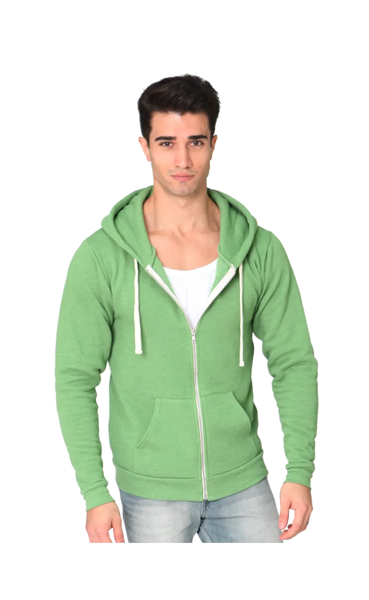 Unisex Organic RPET Fleece Zip Hoody | Royal Apparel | American-Made | 96050.