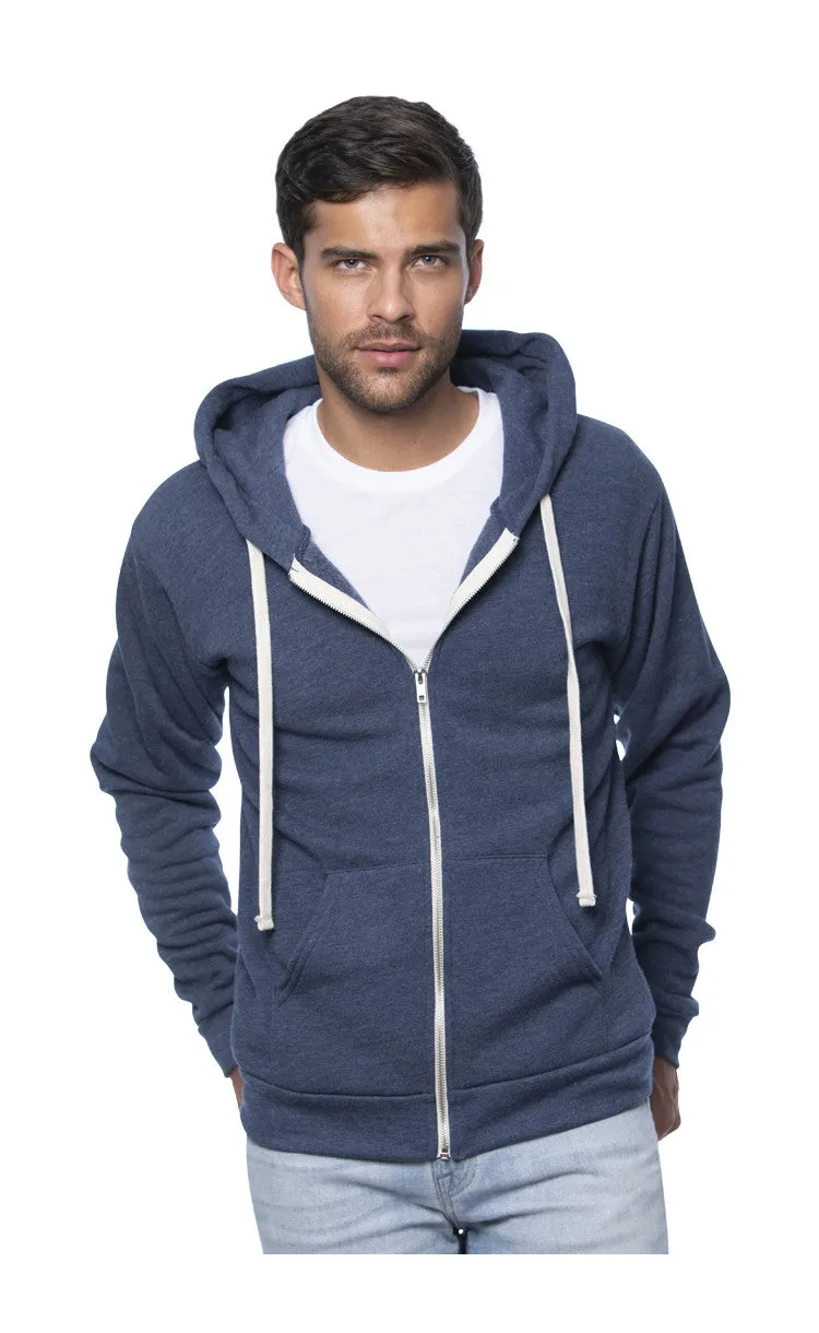 Unisex Organic RPET Fleece Zip Hoody | Royal Apparel | American-Made | 96050.