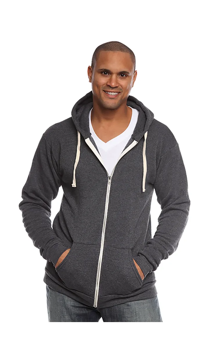 Unisex Organic RPET Fleece Zip Hoody | Royal Apparel | American-Made | 96050.