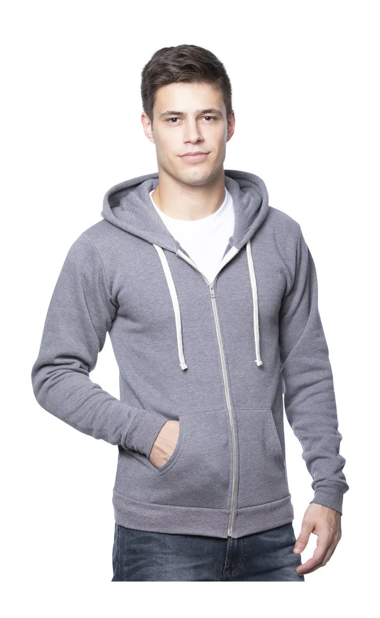 Unisex Organic RPET Fleece Zip Hoody | Royal Apparel | American-Made | 96050.