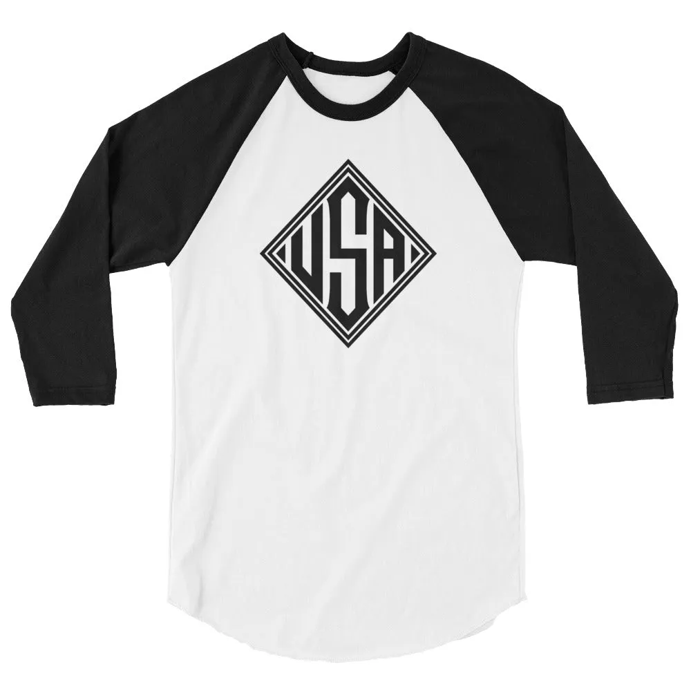 USA Designs 3/4 Sleeve Raglan Shirt Diamond