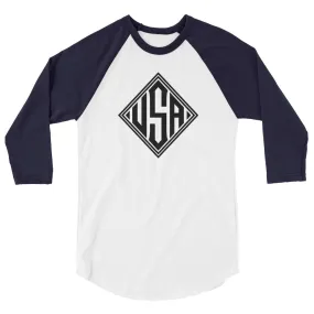 USA Designs 3/4 Sleeve Raglan Shirt Diamond