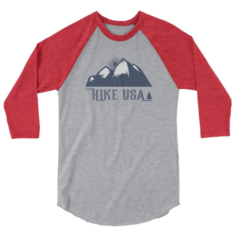 USA Designs - Hike USA 3/4 Sleeve Raglan Shirt