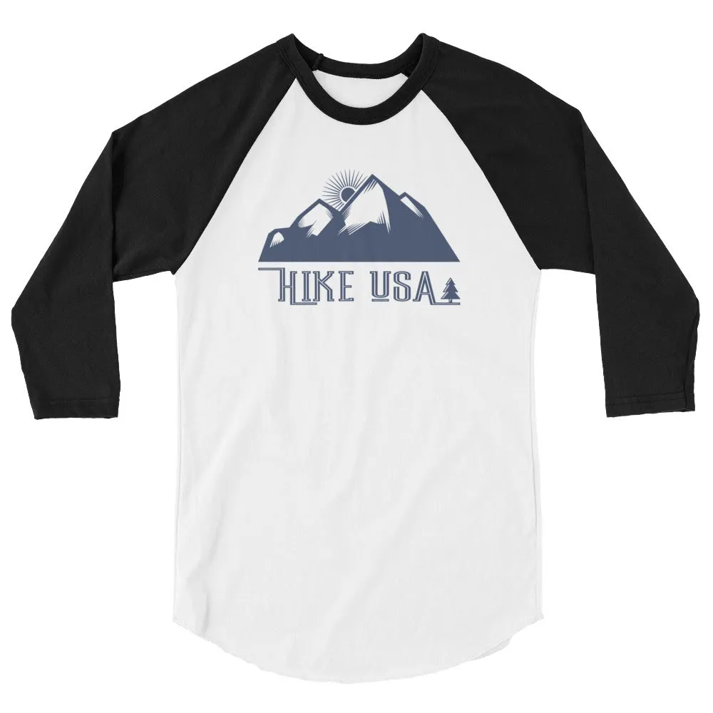 USA Designs - Hike USA 3/4 Sleeve Raglan Shirt