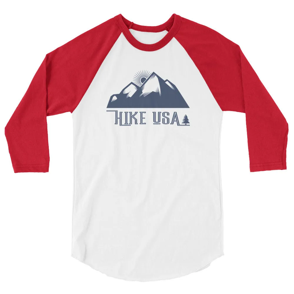 USA Designs - Hike USA 3/4 Sleeve Raglan Shirt