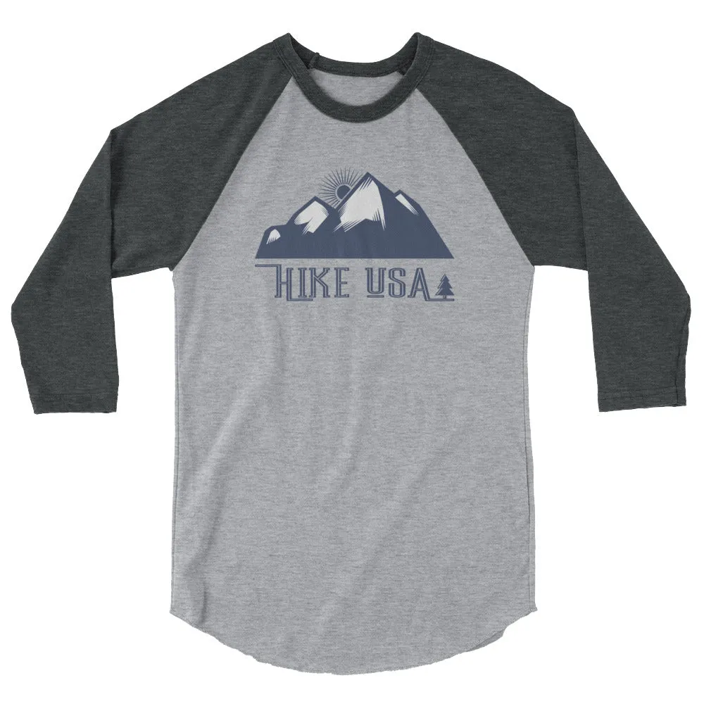 USA Designs - Hike USA 3/4 Sleeve Raglan Shirt