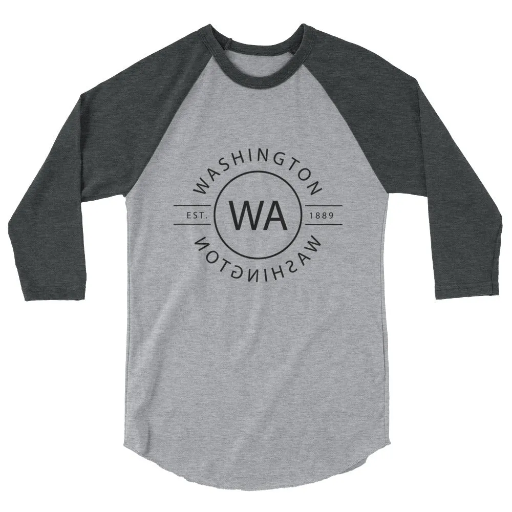 Washington 3/4 Sleeve Raglan Shirt Reflections - Buy Online Now